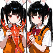 メイベルちゃんがロブスターを捕まえたぞ！