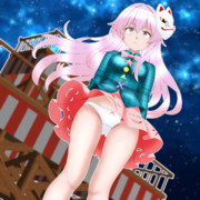 [東方] 秦こころにはミニスカートが良く似合う