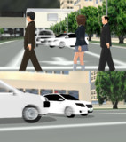 赤だぁーーーーっ！！　止まれーーーーっ