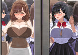 満員電車で潰れるおっぱいをついつい見てしまうおっぱい好きな子②