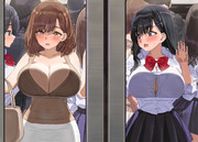 満員電車で潰れるおっぱいをついつい見てしまうおっぱい好きな子②