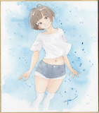 デニムショートニーソ