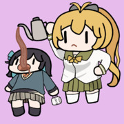 【GIF】コーヒーとマキ成分を補充する宮舞モカ