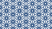 【素材】藍／紺色1・麻の葉模様・シームレスパターン・背景・浴衣模様【フリー素材処くらげや】