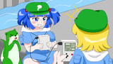 【第17回東方ニコ童祭ED絵】ゲームボーイで遊ぶ河童達