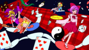【第17回東方ニコ童祭ED絵募集】不思議の国に誘われて