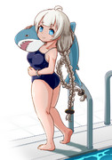 プール開きあかりちゃん