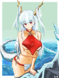 水着の四万十ちゃん。