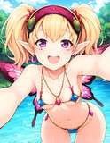 暑いのでアゲハちゃんと湖に虫採りに行きたい