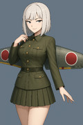 AI銀翼娘　二式単座戦闘機　鍾馗（航空機擬人化）