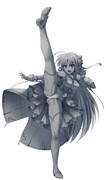 リンネ・ベルリネッタ_ハイキック石化