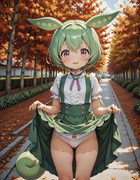 無知なずんだもんが言われるままにスカートをまくってくれた