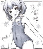 元気るんるんスク水択捉ちゃん。