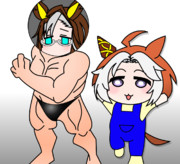 ムキムキになった姉。