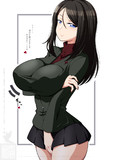 制服姿で寄せるノンナさん