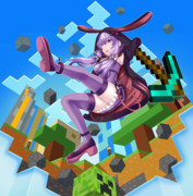 マインクラフト風ヴィネットの中のゆかりさん
