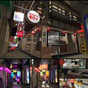 ハニホヘ横丁【MMDステージ配布あり】