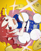 ふつうの軽音部 内田桃 ファンアート