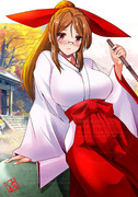 巫女衣裳でお邪魔します！