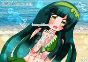 ずん子ちゃんの水着と海っ！