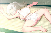 お昼寝してたら陽に焼かれる布都ちゃん