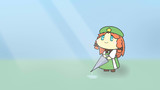 傘をたたむ美鈴