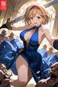 ジュンブラ季節限定が急に来たので自分もドレスアップして会場に乱入した魔物と戦うジータちゃん