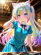 レコードとケモ耳エルフさん