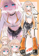 ロングヘアでヘソだしなONEちゃん