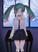 照れミクぴょん先輩