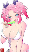 めたんはアイスをもらえたうれしさを隠せない