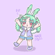 ぷにうさはね夏服