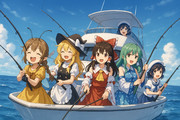 みんな楽しく海釣り