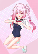 たくし上げスク水