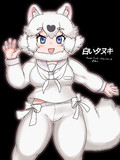 白いタヌキ