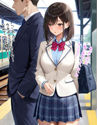 グラボテスト中に生成したヘンなイラストにセリフ付けた