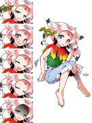 やられチミ立ち絵 表情差分