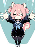リスと挨拶