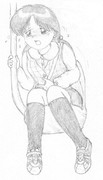 リフトに乗っている最中に腹痛が起きてしまった女の子