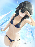 黒ビキニ千冬ちゃん！