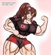 デカい大和ちゃん、超弩級筋肉ボディーを遺憾なくアピール