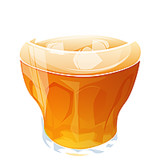 氷入り麦茶