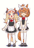 メイドエスポちゃんとメイドフリオちゃん