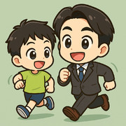 森ひろたか｜息子と親父の早朝ランニング｜森泰隆