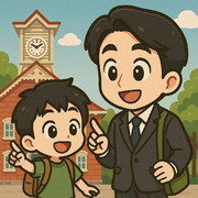 森ひろたか｜父親と息子の家族旅行｜札幌