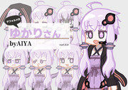 結月ゆかり立ち絵素材「デフォルメ!!!ゆかりさん」byAIYA