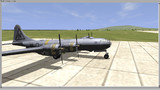 工事現場を破壊するB-29