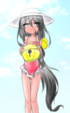 日焼けうさぎちゃんと水着おデート♡