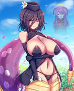 喪服で葬儀に参列するルタナ