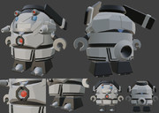 人の心がないもち子ロボ【もち子さん誕生祭2025】【Blender】